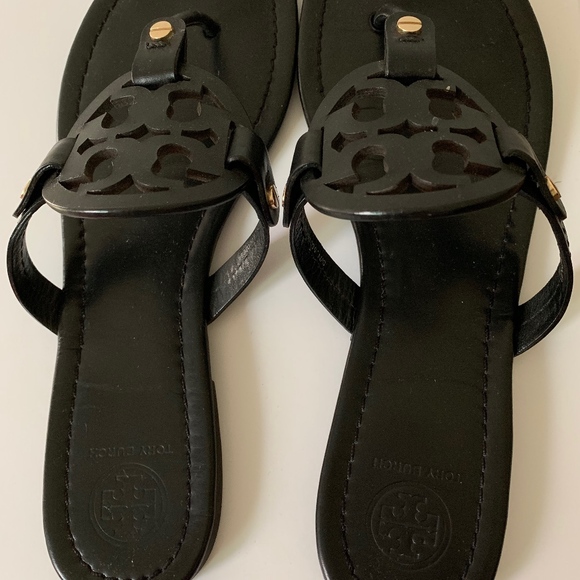 Tory Burch Shoes - Tory Burch black leather miller sandals